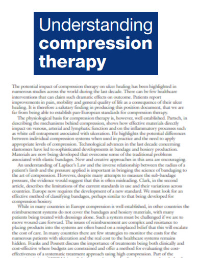Understanding compression therapy