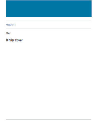 University Binder Cover