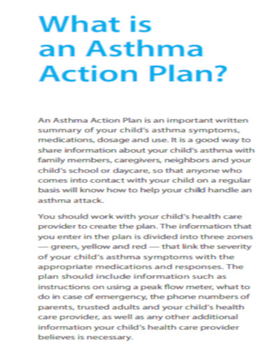 What is an Asthma Action Plan