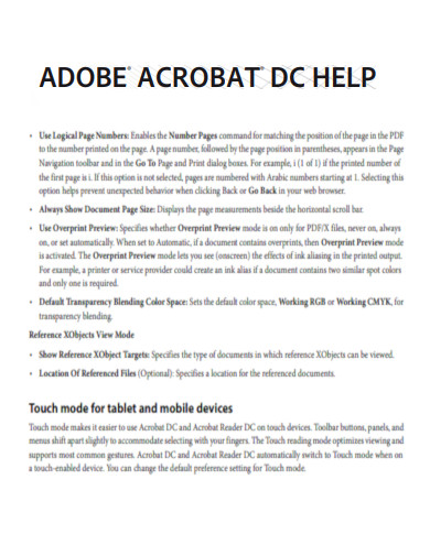 Adobe Acobate DC Help