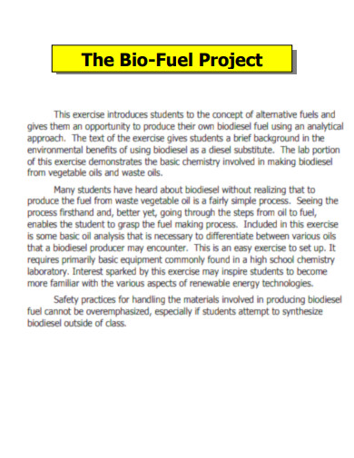 Bio Fuel Project