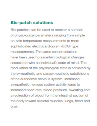 Bio patch Solutions
