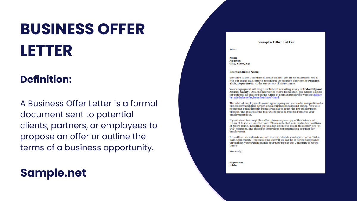 business offer letter