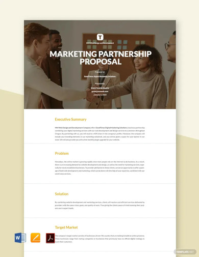 Business Partnership Proposal Template