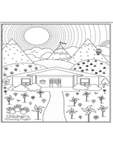 Children Project Coloring Pages