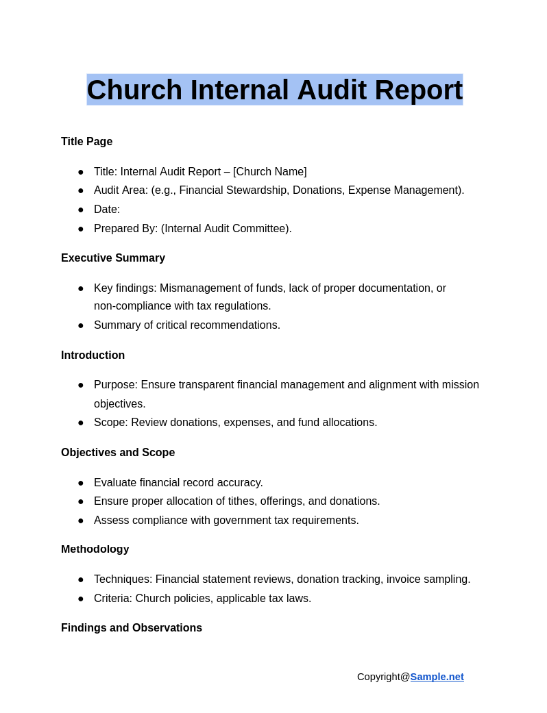 Church Internal Audit Report Google Docs 01 16 2025 11 17 AM