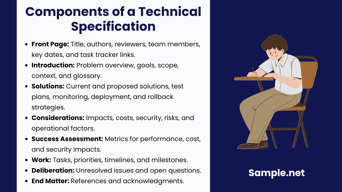 Components of a Technical Specification