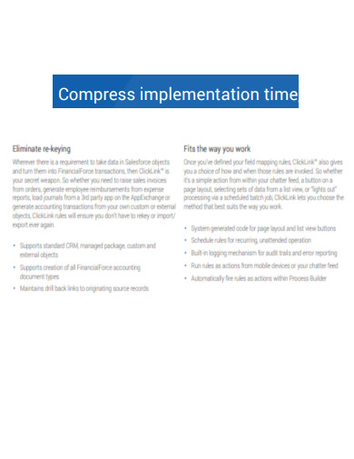Compress Implementation Time