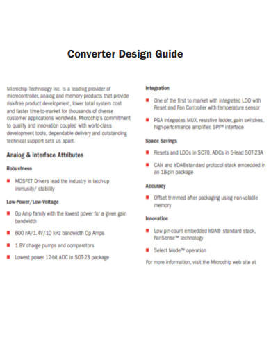 Converter Design Guide