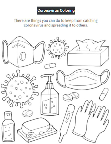 Coronavirus Coloring Book Pages