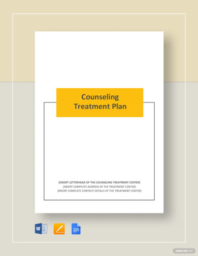 Counseling Treatment Plan Template