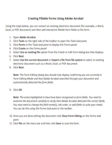 Creating Fillable Forms Using Adobe Acrobat