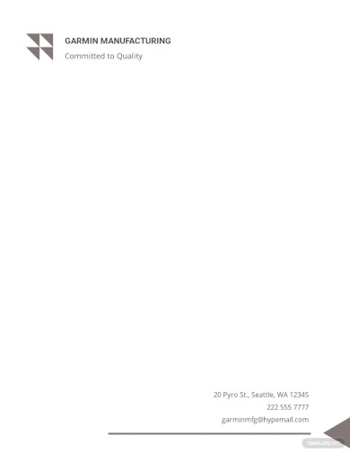Employment Contract Letterhead Template