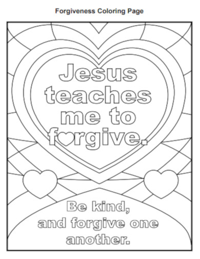 Forgiveness Coloring Page