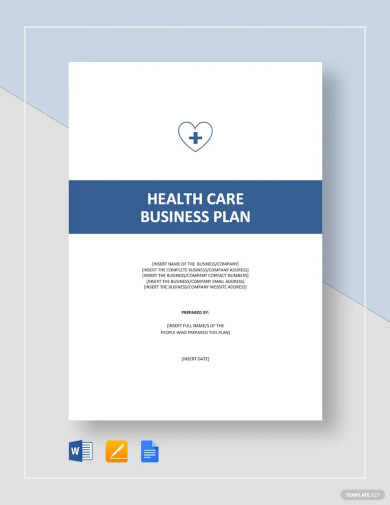 Health Care Social Care Business Plan Template