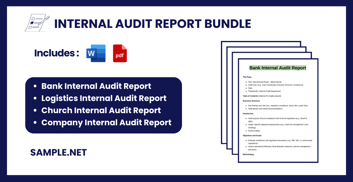 internal audit report bundle