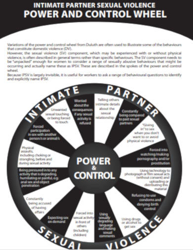 Intimate Partner Power and Control Wheel