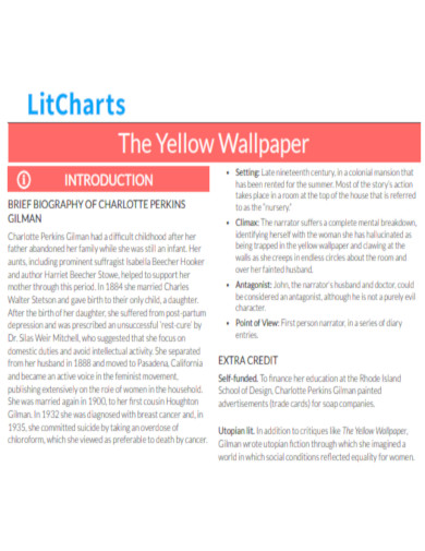 Lit Chart Yellow Wallpaper