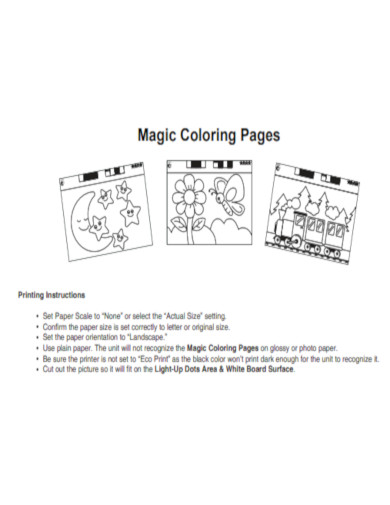 Magic Coloring Pages
