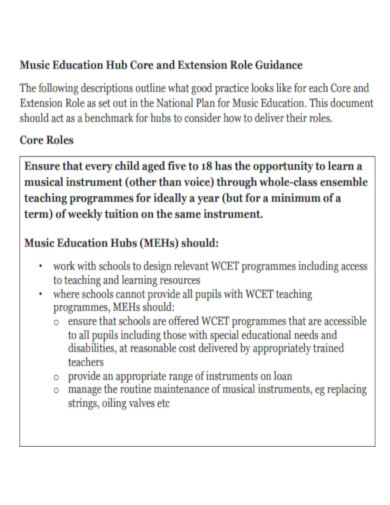 Music Education Hub Core