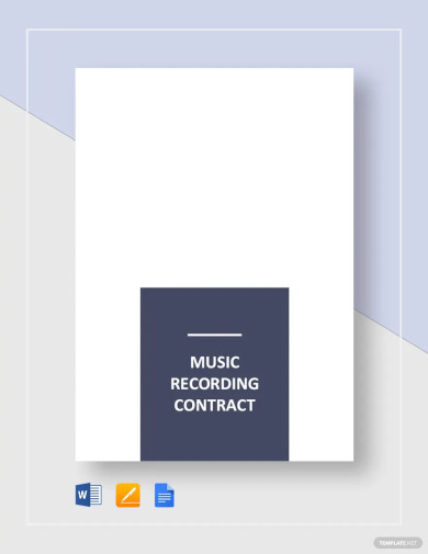 Music Recording Contract Template