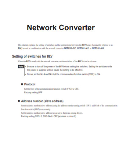 Network Converter