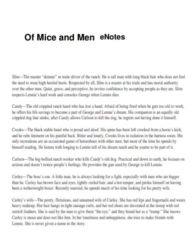 Of Mice and Men eNotes