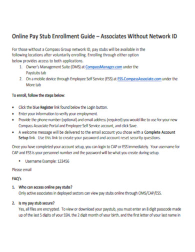 Online Pay Stub Enrollment Guide 