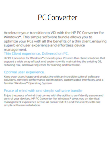 PC Converter
