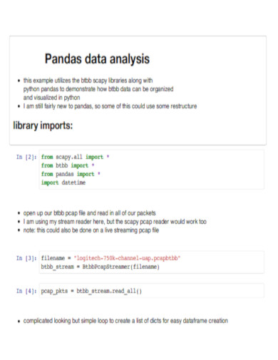 Pandas Data Analysis