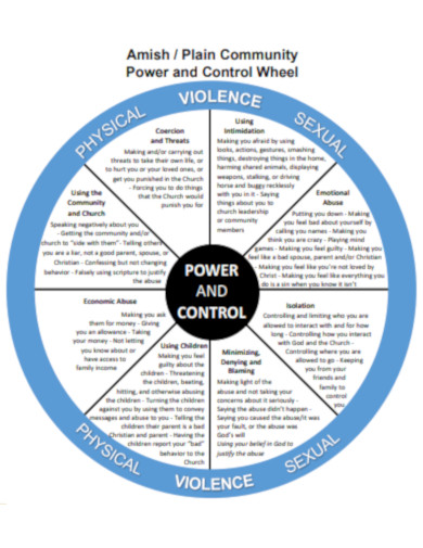 Plain Community Power and Control Wheel