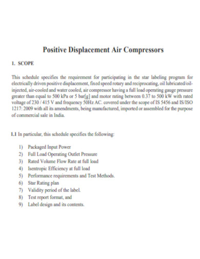 Positive Displacement Air Compressors