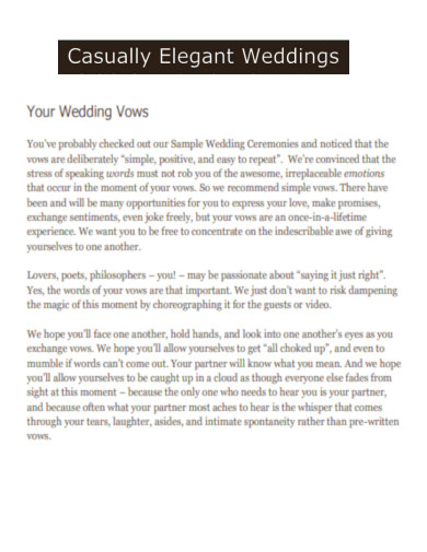 Professional Vows