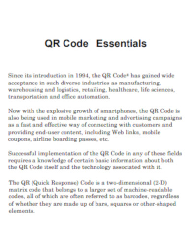 QR Code Essentials