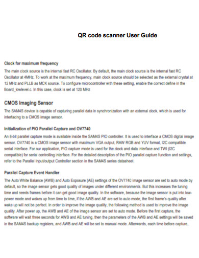 QR Code Scanner User Guide