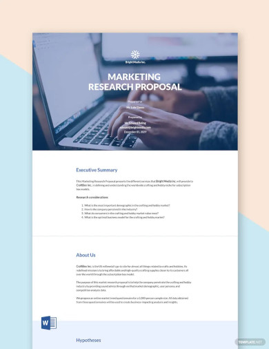 Research Proposal Sample Template