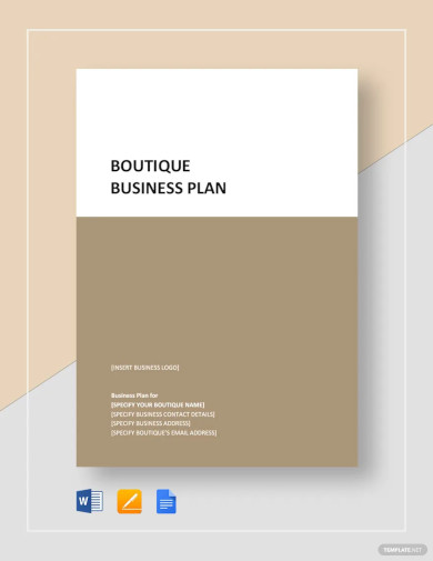 Sample Boutique Business Plan Template