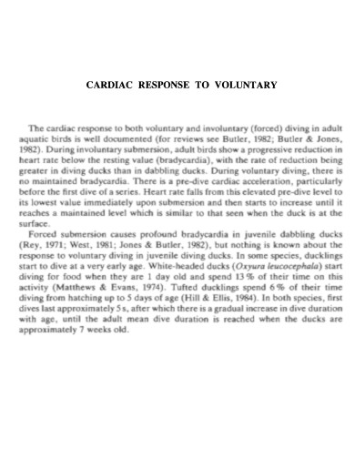 Sample Voluntary Response