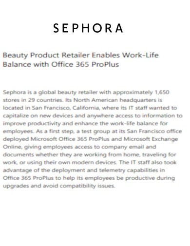 Sephora Beauty Product Retailer