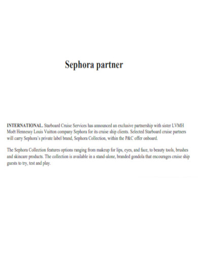 Sephora Partner