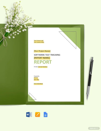 Test Tracking Report Template