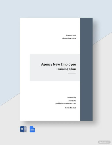 Agency Training Plan Template