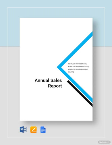 Annual Sales Report Template