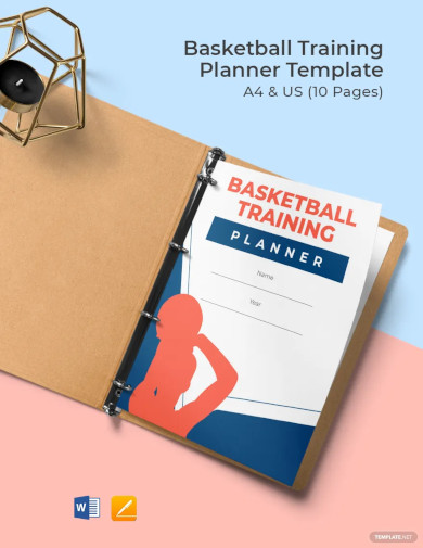 Basketball Training Planner Template