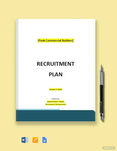 Board Recruitment Plan Template