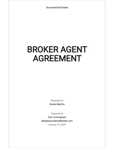 Broker Agent Agreement Template