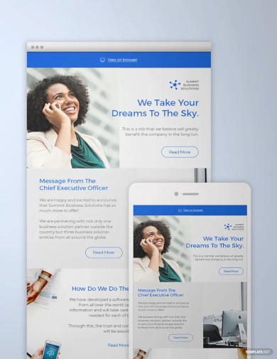 Business Solutions Consultant Newsletter Template