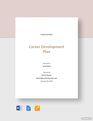 Career Development Plan Template