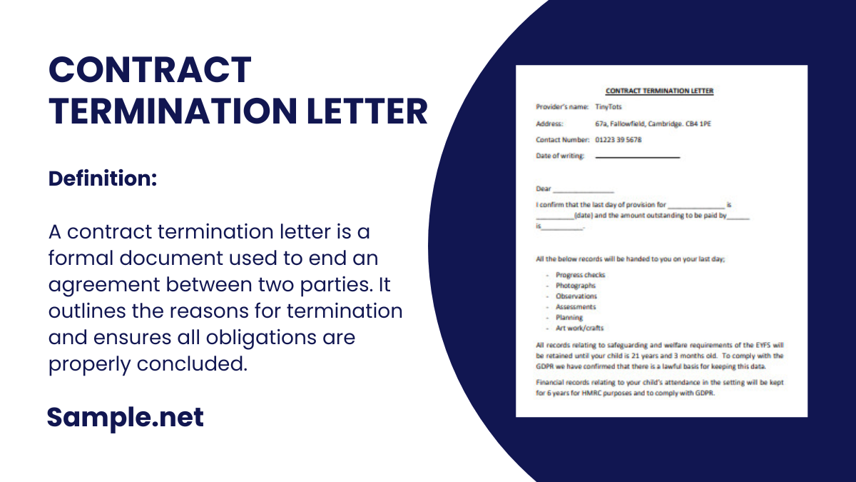 contract termination letter