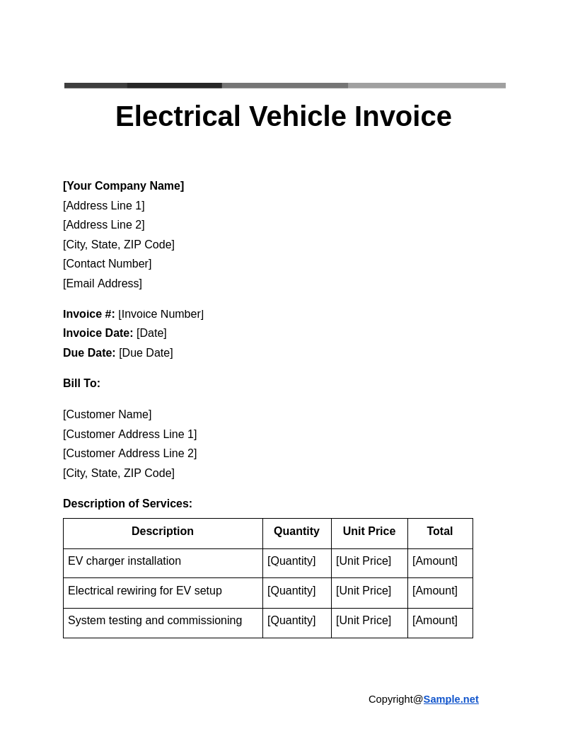 Electrical Vehicle Invoice Google Docs 11 28 2024 11 31 AM